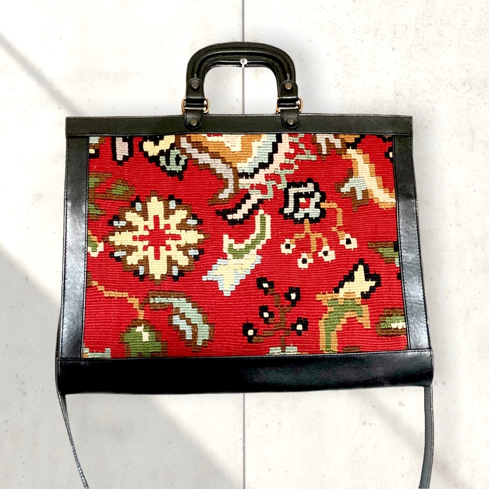 Kilim Leather Bag by Yun Art